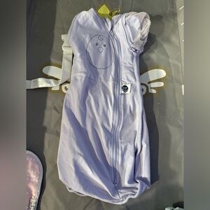 Nested Bean Lavender Zen One Swaddle with Chick Motif